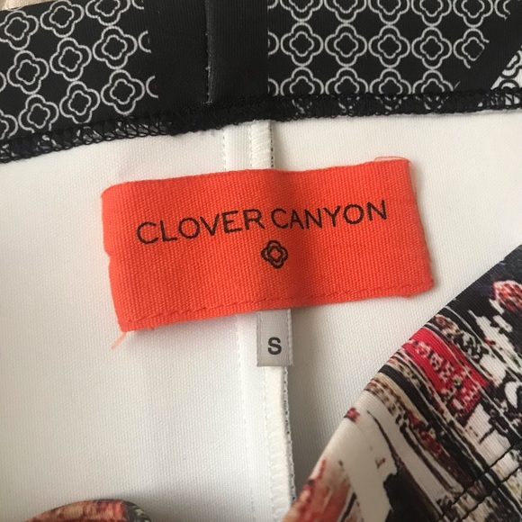 Clover Canyon Urban Cityscape Print Bodycon Mini Skirt - Picture 3 of 11